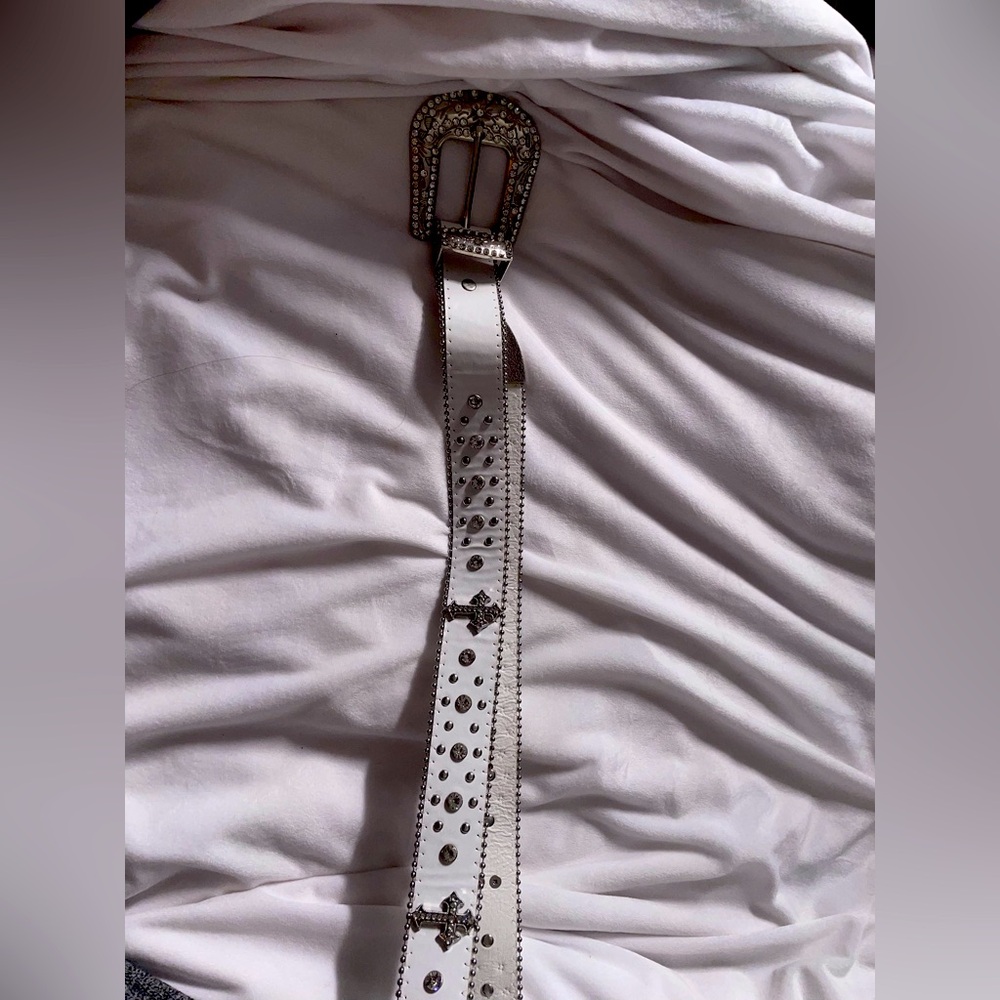 Two white belts.